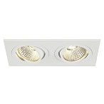113921, NEW TRIA LED 2 SQUARE SET, ����-� SLV � COBLED 2� 6.2��, 3000K, 38�, 1200lm, � ������ �������, �����