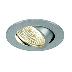 113956, NEW TRIA LED DL ROUND SET, ���������� SLV � COB LED 3��, 3000K, 38�, 300lm, � ������ �������, ��������