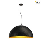 1001701, FORCHINI 70 PD | Indoor pendant, black/gold, E27, max. 40W