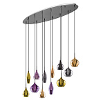 ������ Lightstar PENTOLA 12x25W G9 chrome/amber, smoky, olive, plum ���. 803225