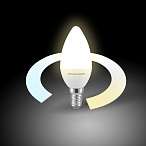 Умная светодиодная лампа  Свеча  LED C37 Е14 5W 3300К-6500К CCT+DIM (BLE1438)