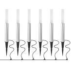 380935 (IVY-833) ���������� DITO LED 6*1,5W 6*20LM  �������� 3000K IP55