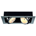 154632, AIXLIGHT® FLAT DOUBLE QRB111 (H-15��!) ���������� SLV ����. ��� 2-x ���� QRB111 �� 50�� ����, ����/ ������