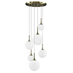 813061  ������ GLOBO 6�40W E14 electroplating bronze/white