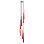 Подвес Lightstar PUNTO 8х25W G9 chrome / red арт. 807082 Подвес Lightstar PUNTO 8х25W G9 chrome / red арт. 807082