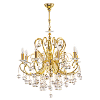 708082 (MD 300018-8) Люстра подвесная ELEGANTE 8х60W E14 24K ЗОЛОТО 708082 (MD 300018-8) Люстра подвесная ELEGANTE 8х60W E14 24K ЗОЛОТО