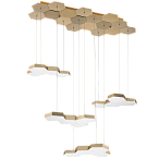 750263 (MD13003032-16�) ������ ��������� FAVO LED-80W 3840LM Satin Gold 4000K