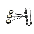 115950, UTIX SET, ����� �� 3� ���������� SLV�� (����/����) � LED �� 2.2�� (8.2��), 3000K, 3x150lm, � ��, ������