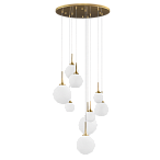 813092 (MD5081A-9JS)  ������ GLOBO 9�40W  E14 gold/white