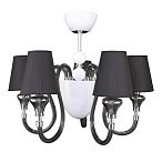 Люстра Lightstar OTTO 5х25W E14+1х40W G9 ЧЕРНЫЙ ткань арт. 809057 Люстра Lightstar OTTO 5х25W E14+1х40W G9 ЧЕРНЫЙ ткань арт. 809057