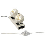 1000142, KALU 2 LED FLOOR светильник SLV напольный с COB LED 34Вт, 3000К, 2000лм, 60°, белый/ черный