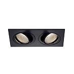 113920, NEW TRIA LED 2 SQUARE SET, ����-� SLV � COBLED 2� 6.2��, 3000K, 38�, 1200lm, � ������ �������, ������
