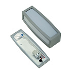 230084, MERIDIAN BOX SENSOR  SLV  IP54  .    E27 25 ., 