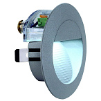 230201, DOWNUNDER LED 14 светильник SLV встраиваемый IP44 c 14 SMD LED 0.8Вт, 6500K, 65lm, темно-серый