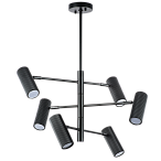 718267 (MD2166-6A) Люстра ROMA 6х28W GU10 (led) MATT BLACK 718267 (MD2166-6A) Люстра ROMA 6х28W GU10 (led) MATT BLACK
