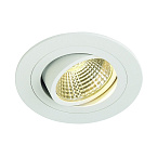 113901, NEW TRIA LED DL ROUND SET, ���������� SLV � COB LED 6.2��, 3000K, 38�, 600lm, � ������ �������, �����