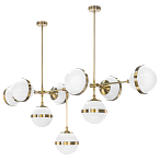 813191 (MC1803-9EB) Люстра GLOBO 9х40W E14 electroplating bronze/white 813191 (MC1803-9EB) Люстра GLOBO 9х40W E14 electroplating bronze/white