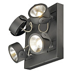 1000119, KALU 4 SQUARE LED ���������� SLV ��������� 60�� � LED 3000�, 4000��, 4� 24�, ������