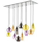 803125 (MD2098B-12MX) Подвес PENTOLA 12x25W G9 chrome/amber, smoky, olive, plum 803125 (MD2098B-12MX) Подвес PENTOLA 12x25W G9 chrome/amber, smoky, olive, plum