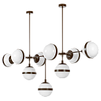 813197 (MC1803-9BL) Люстра GLOBO 9х40W E14 umber/white 813197 (MC1803-9BL) Люстра GLOBO 9х40W E14 umber/white