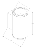 Уличный архитектурный светодиодный светильник Maytoni Shim O303WL-L10GF3K Уличный архитектурный светодиодный светильник Maytoni Shim O303WL-L10GF3K